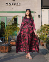 Crimson - Silk dress