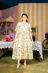 Simona - Butter Yellow maxi dress
